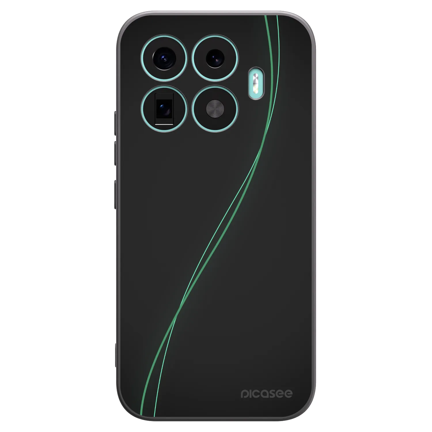 Picasee silikonowe czarne etui na Xiaomi 17T - Be Different