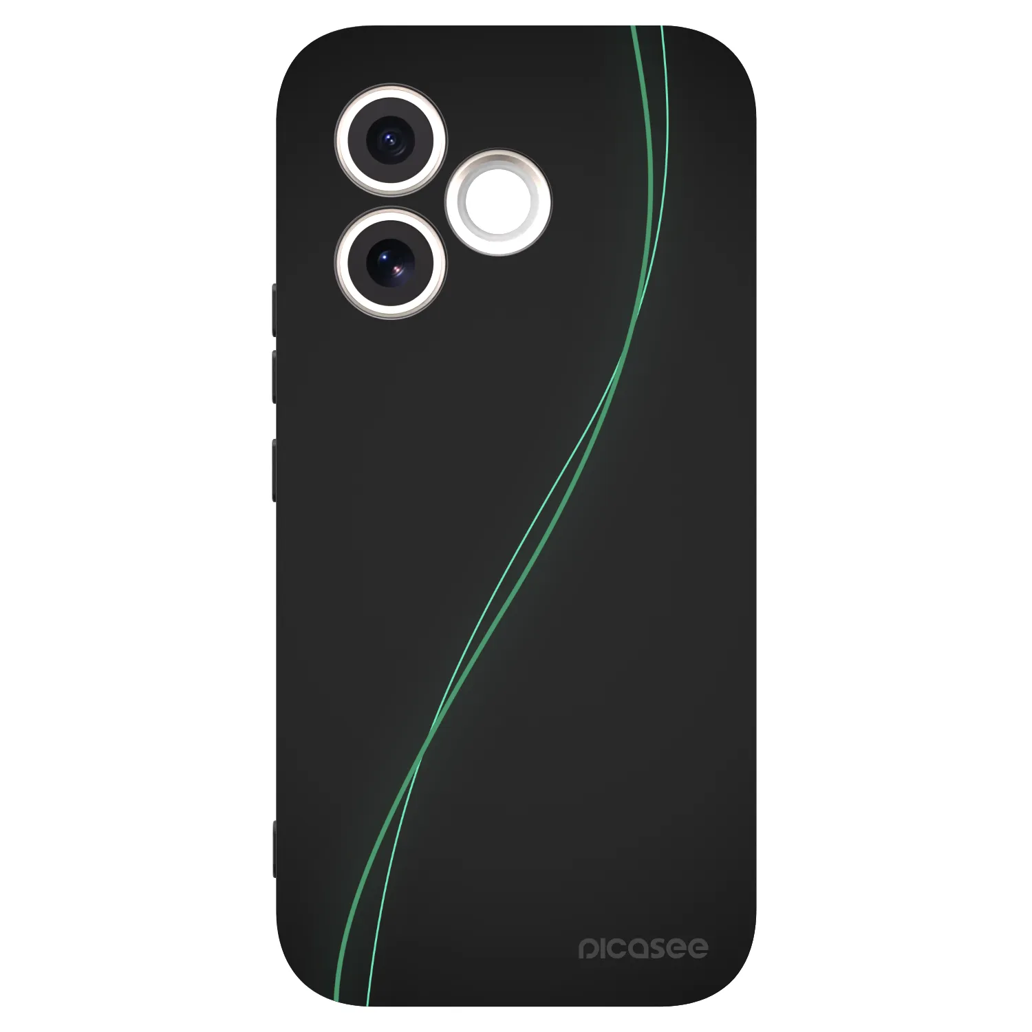 Picasee silikonowe czarne etui na Honor 600 Lite - Be Different