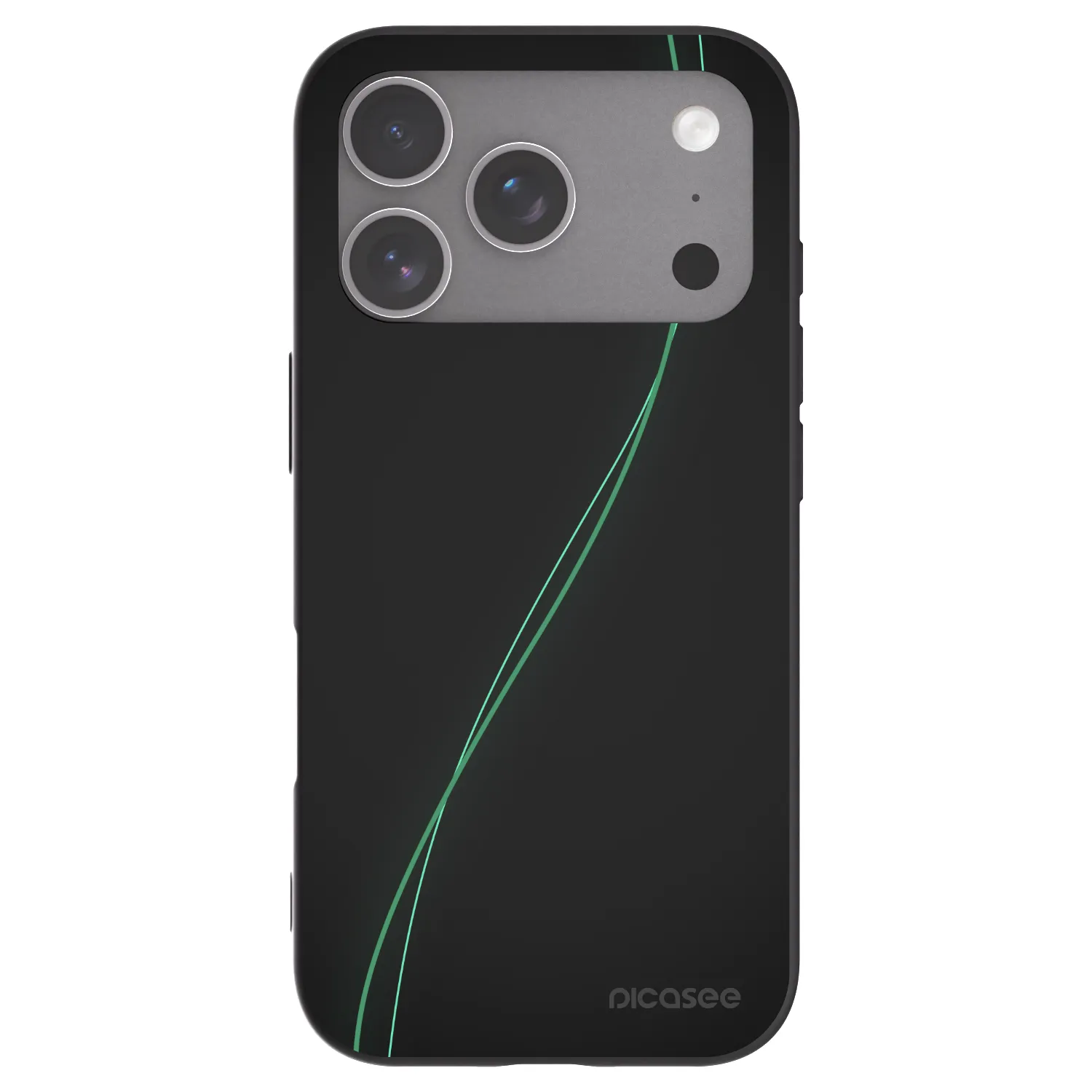 Picasee silikonowe czarne etui na Apple iPhone 18 Pro - Be Different