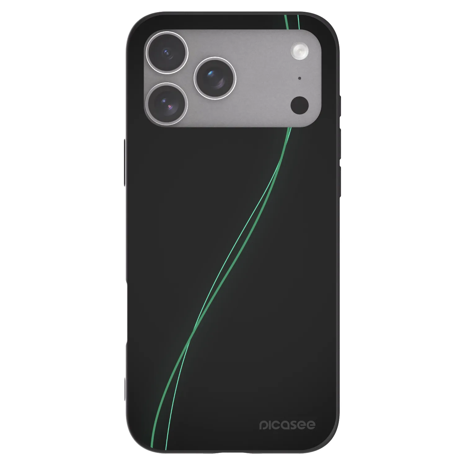 Picasee silikonowe czarne etui na Apple iPhone 18 Pro Max - Be Different