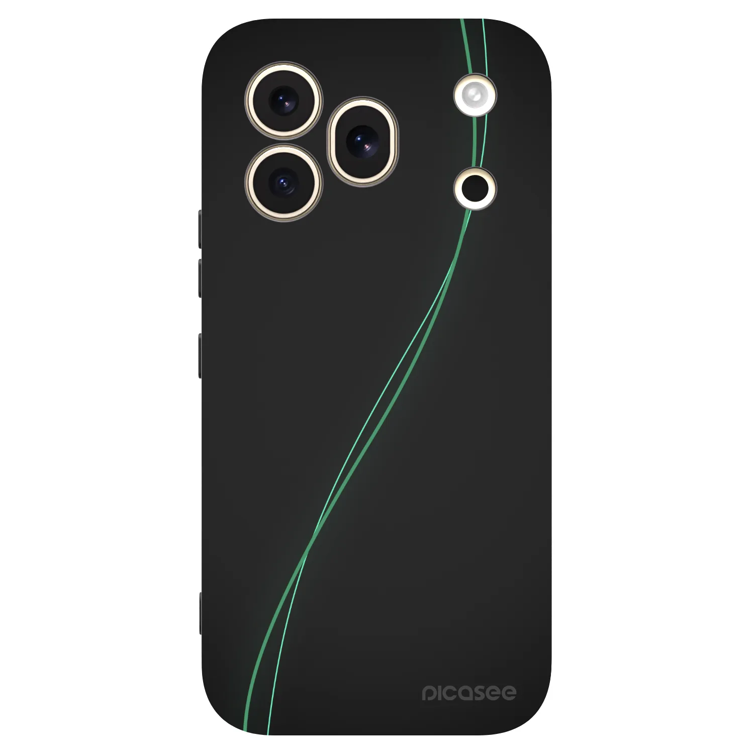 Picasee silikonowe czarne etui na Honor 600 Pro - Be Different