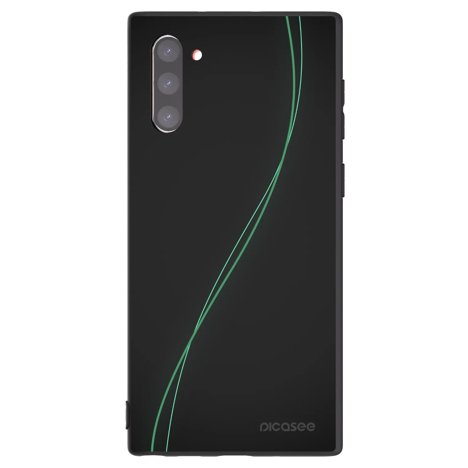 Picasee silikonowe czarne etui na Samsung Galaxy Note 10 N970F - Be Different
