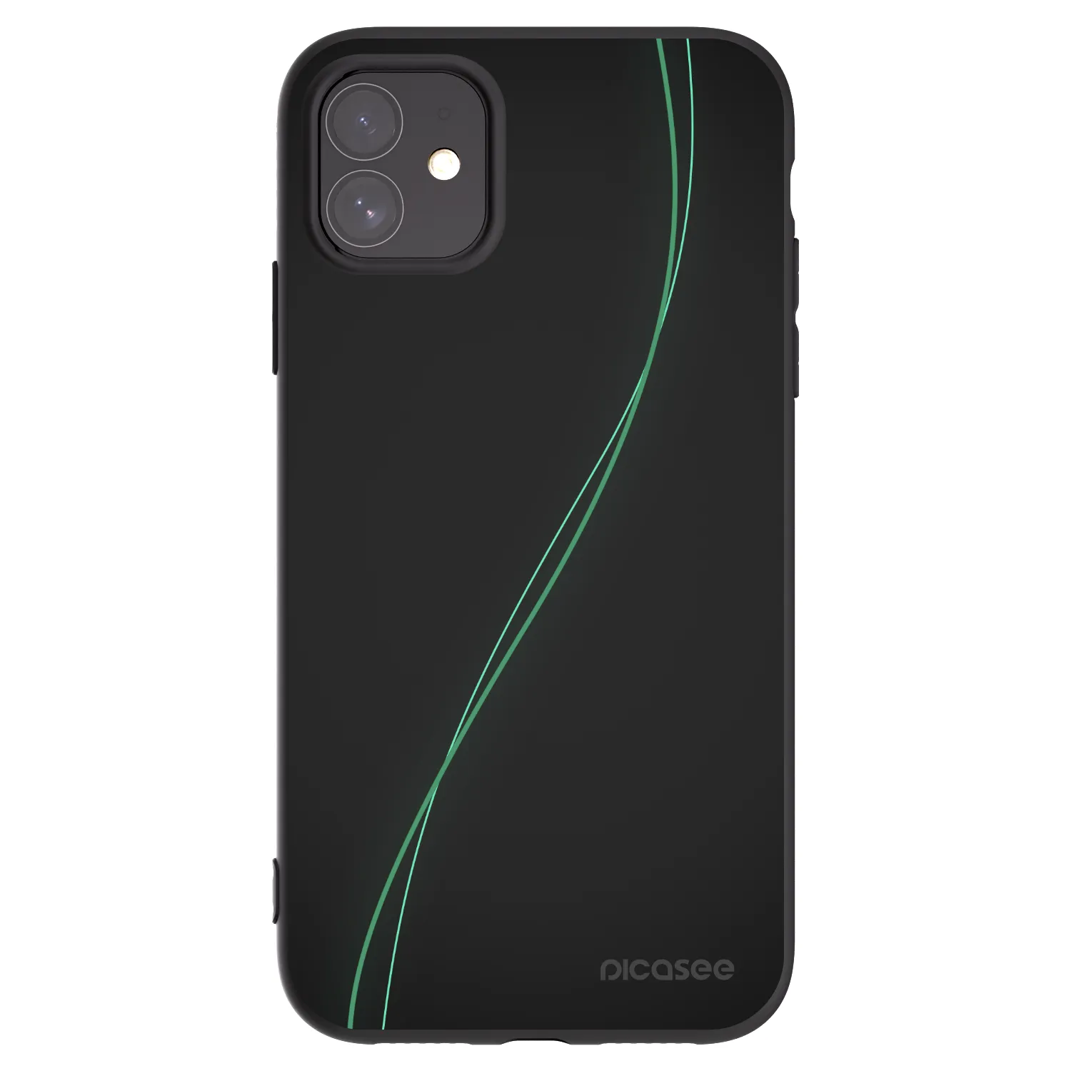 Picasee silikonowe czarne etui na Apple iPhone 11 - Be Different