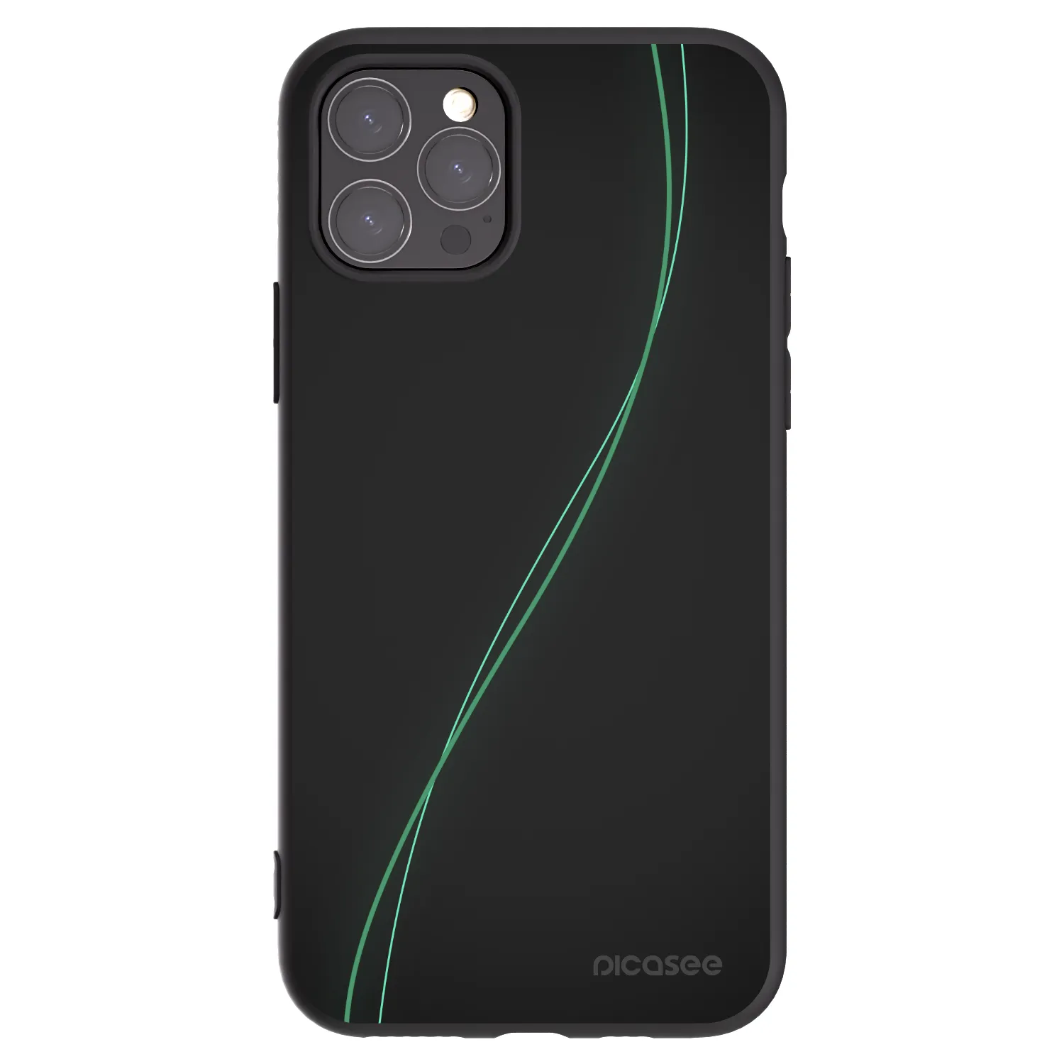 Picasee silikonowe czarne etui na Apple iPhone 11 Pro - Be Different