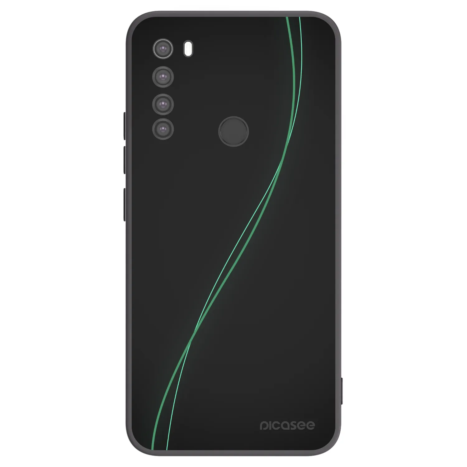Picasee silikonowe czarne etui na Xiaomi Redmi Note 8 - Be Different
