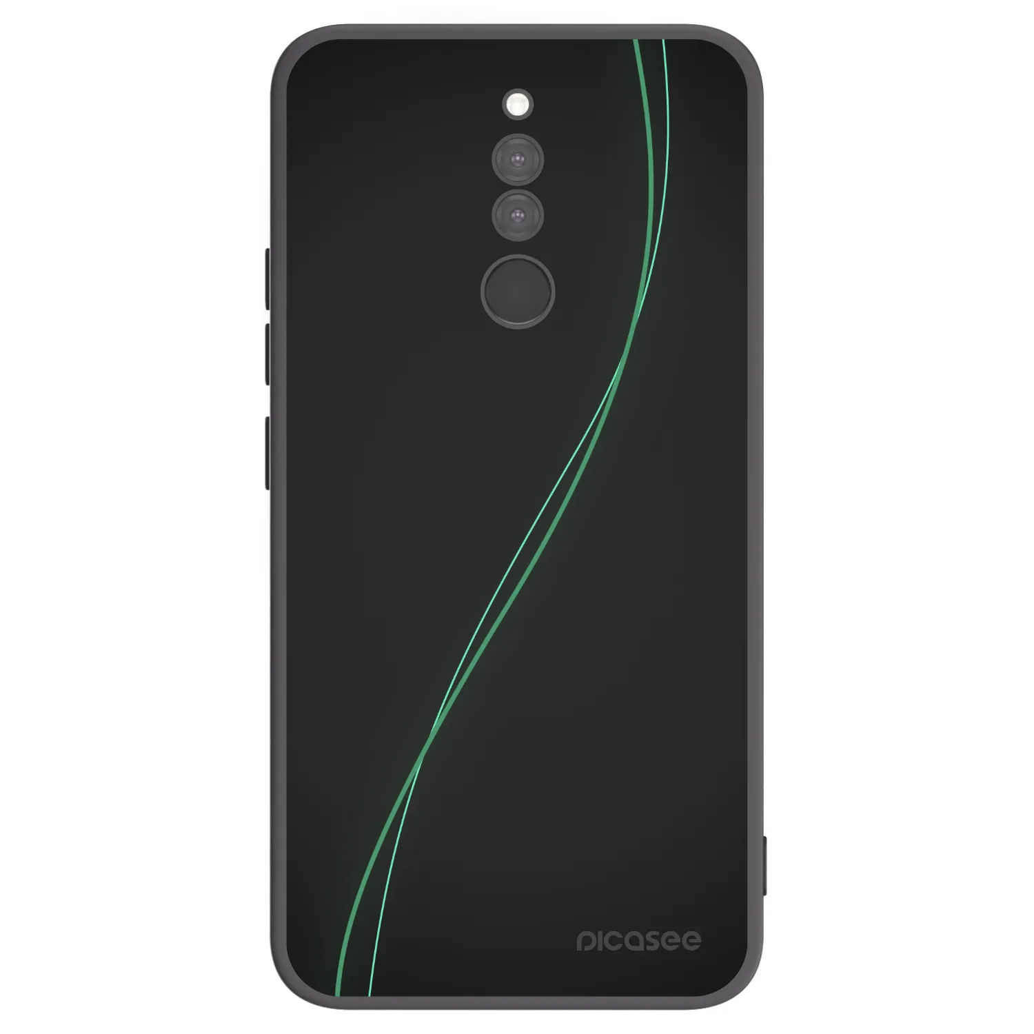 Picasee silikonowe czarne etui na Xiaomi Redmi 8 - Be Different