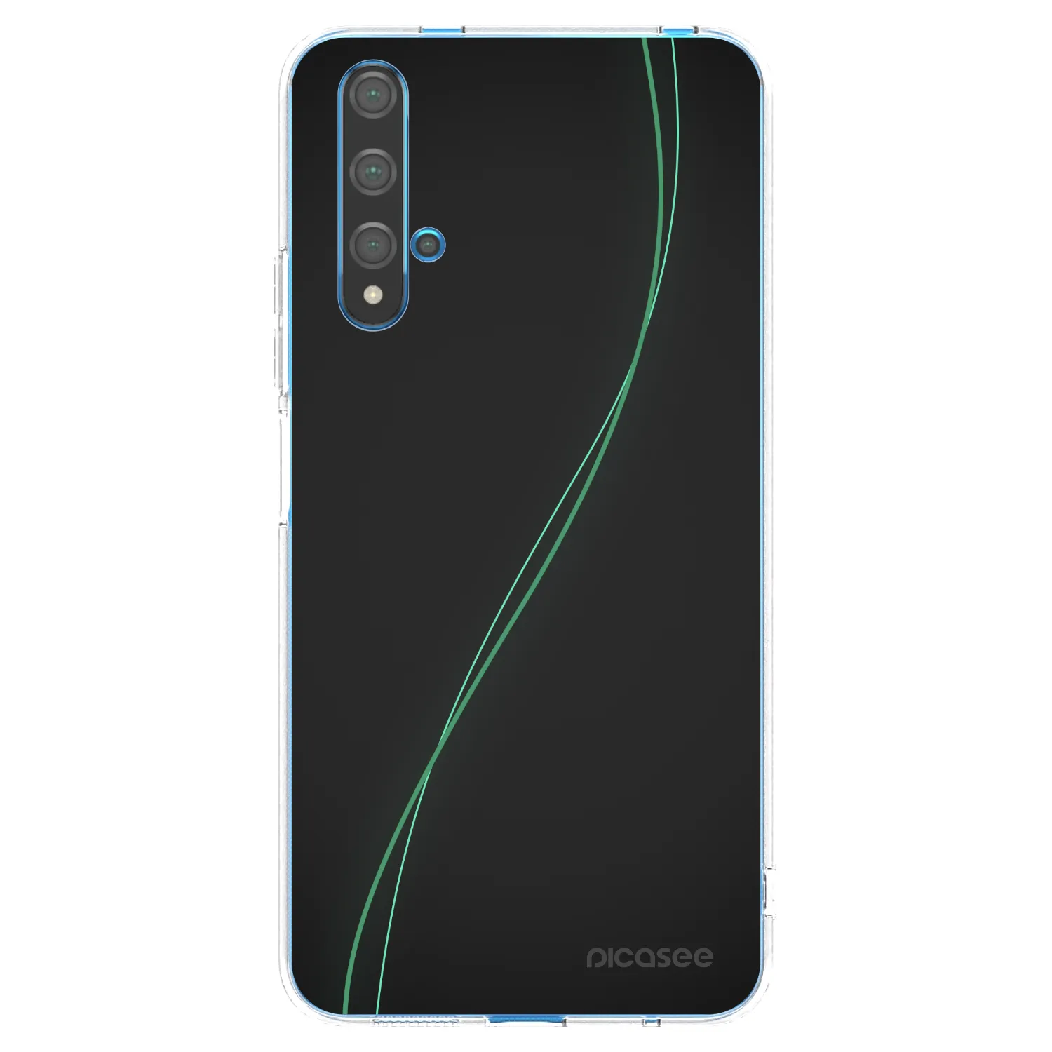 Picasee silikonowe przeźroczyste etui na Huawei Nova 5T - Be Different