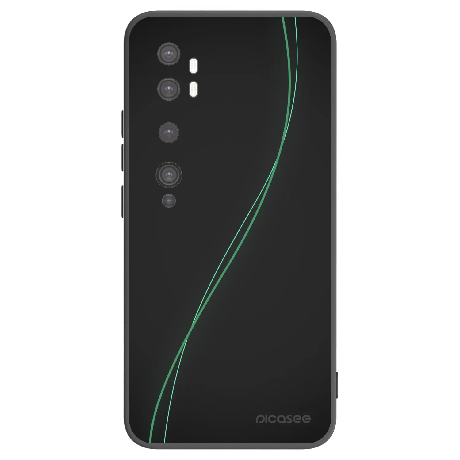 Picasee silikonowe czarne etui na Xiaomi Mi Note 10 (Pro) - Be Different