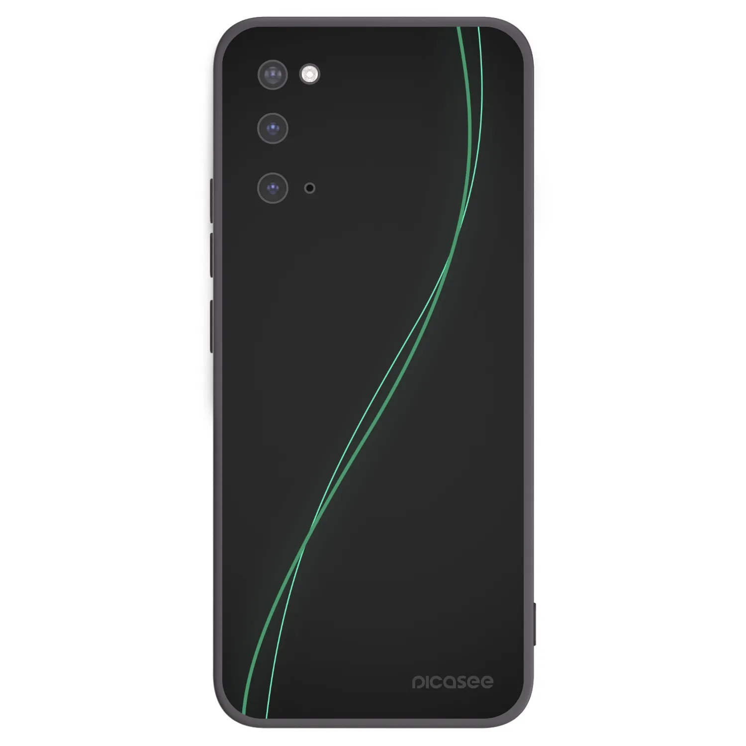 Picasee silikonowe czarne etui na Samsung Galaxy S20 G980F - Be Different