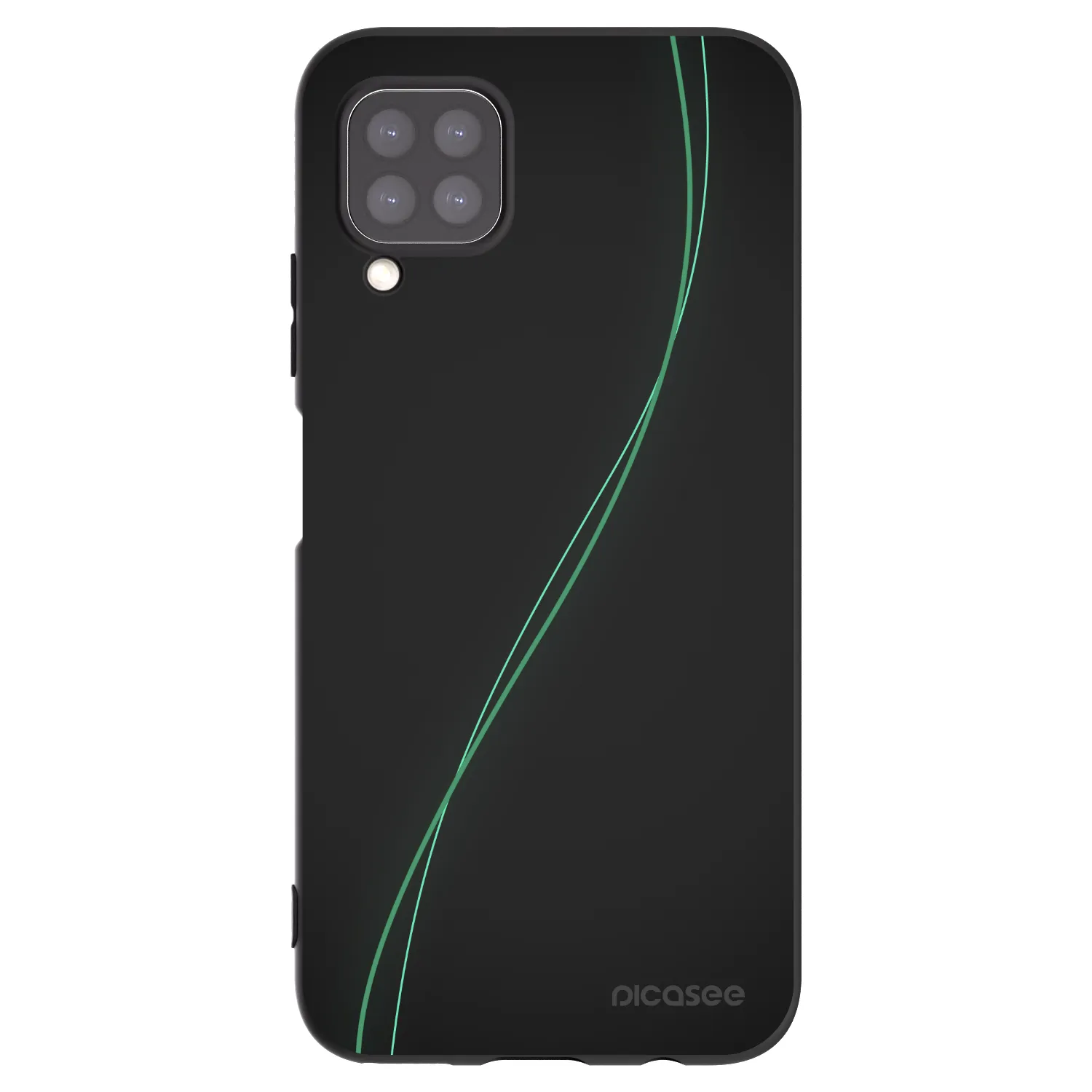 Picasee silikonowe czarne etui na Huawei P40 Lite - Be Different