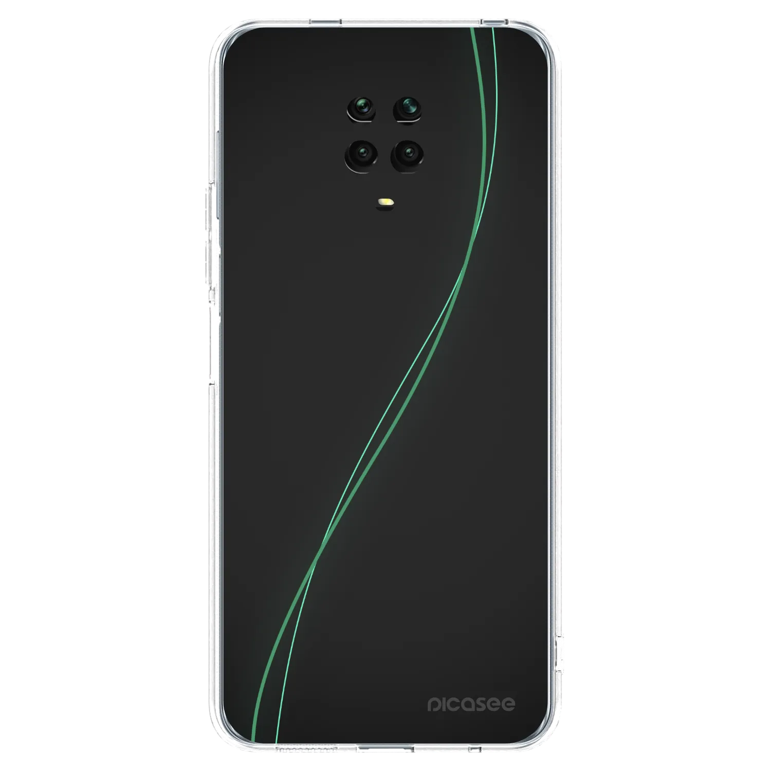 Picasee silikonowe przeźroczyste etui na Xiaomi Redmi Note 9 Pro - Be Different