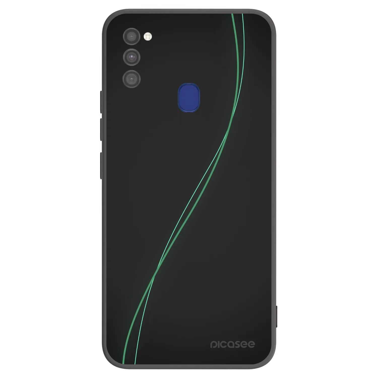 Picasee silikonowe czarne etui na Samsung Galaxy M21 M215F - Be Different