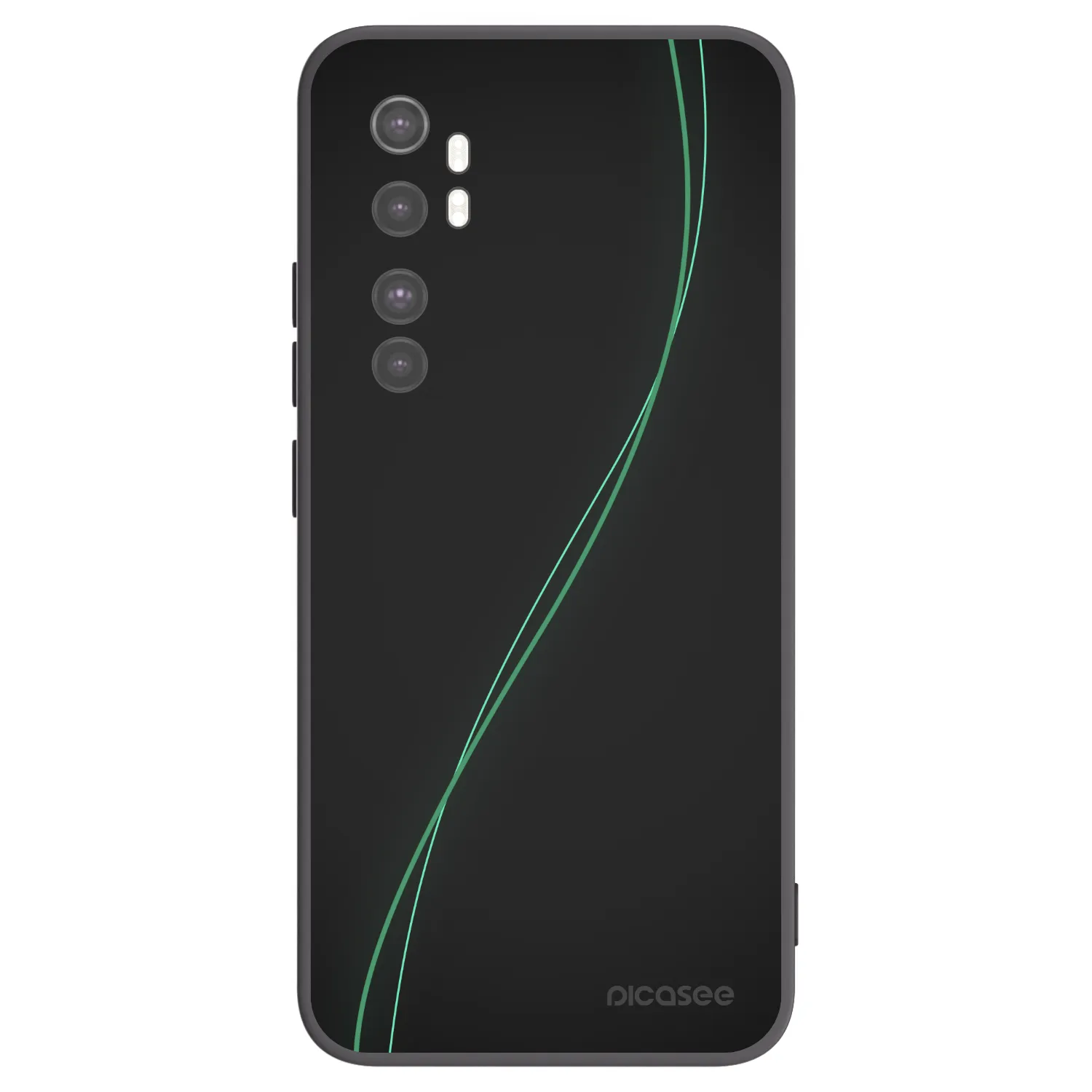 Picasee silikonowe czarne etui na Xiaomi Mi Note 10 Lite - Be Different