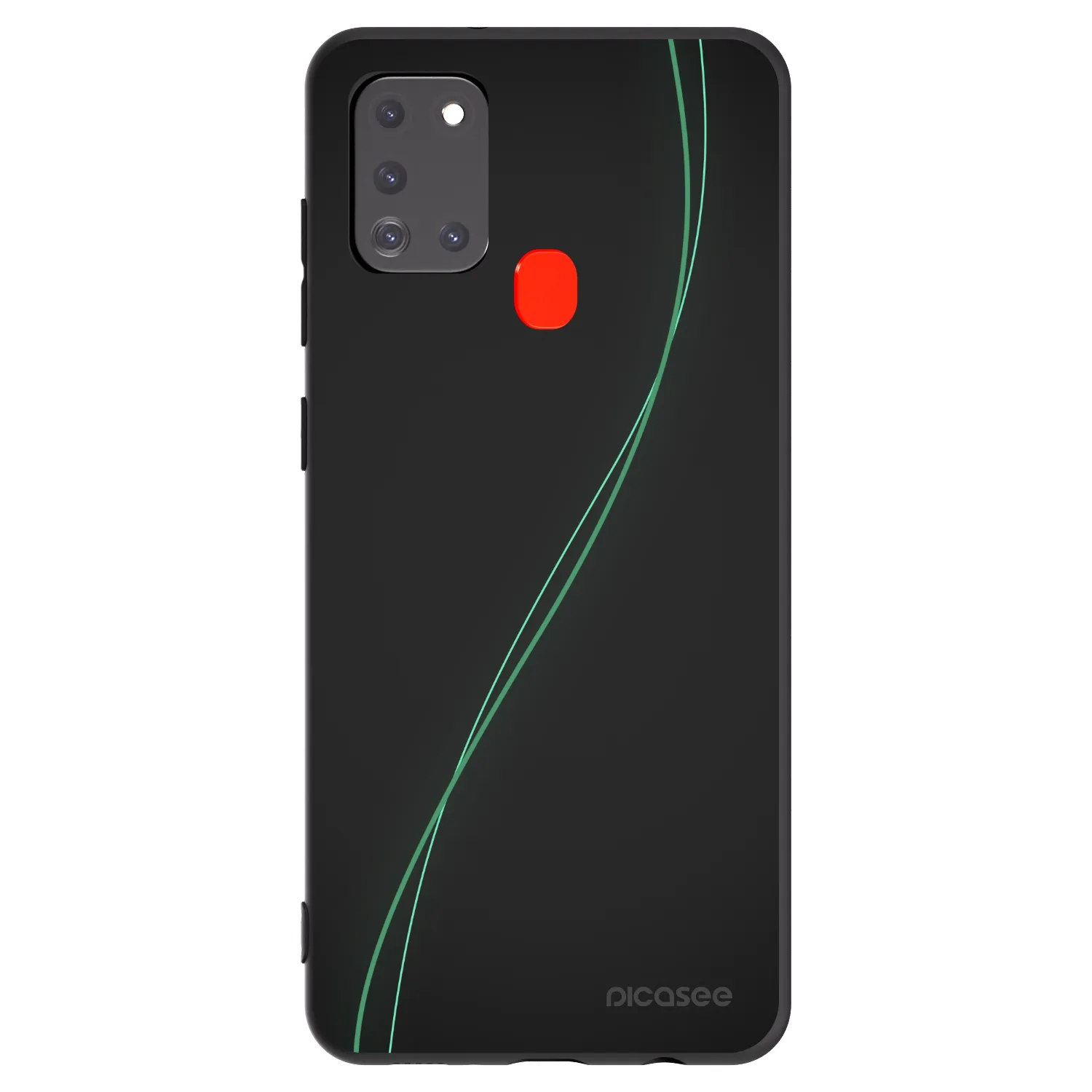 Picasee silikonowe czarne etui na Samsung Galaxy A21s - Be Different