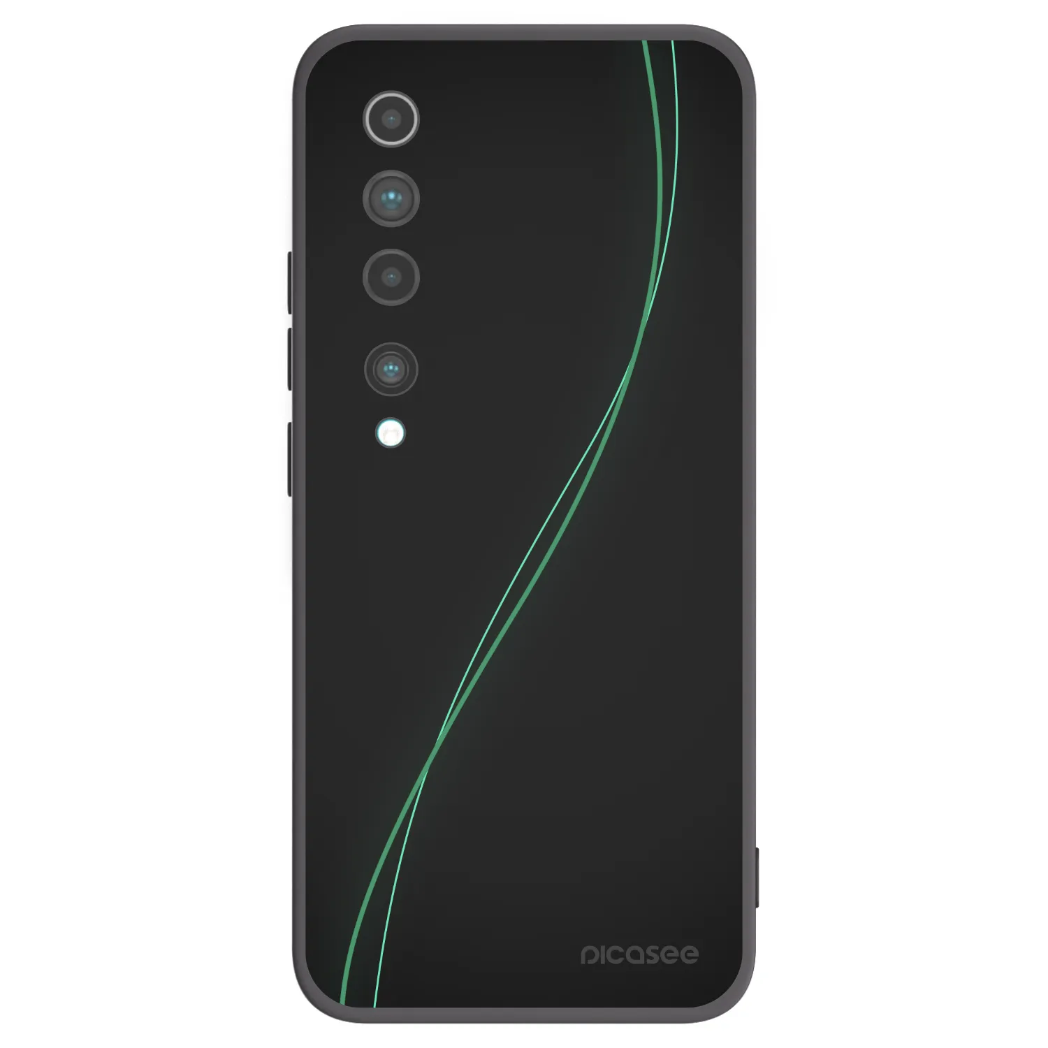 Picasee silikonowe czarne etui na Xiaomi Mi 10 - Be Different