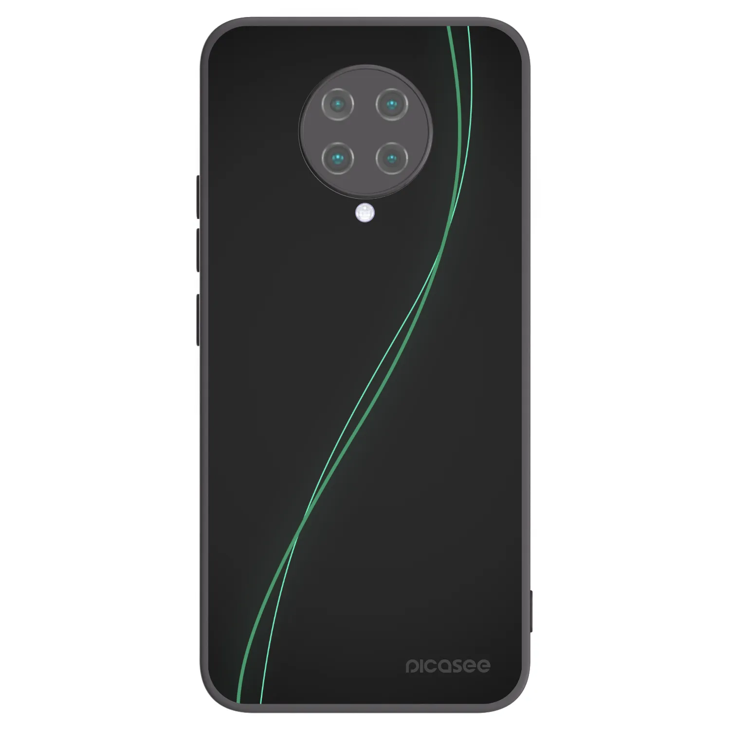 Picasee silikonowe czarne etui na Xiaomi Poco F2 Pro - Be Different