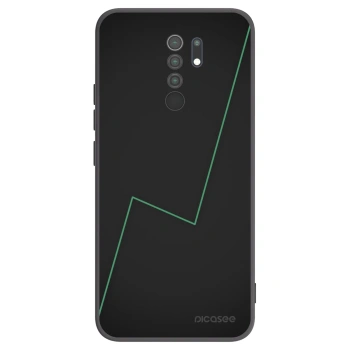 Picasee silikonowe czarne etui na Xiaomi Redmi 9 - Consistency