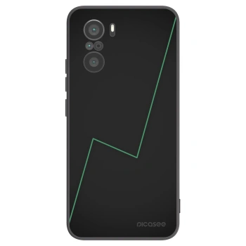 Picasee silikonowe czarne etui na Xiaomi Poco F3 - Consistency
