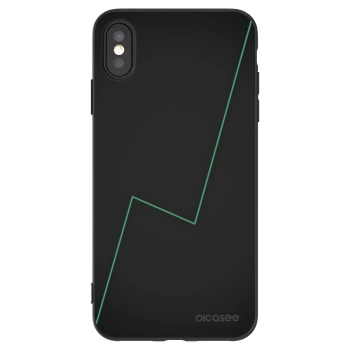 Picasee silikonowe czarne etui na Apple iPhone XS Max - Consistency