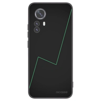 Picasee silikonowe czarne etui na Xiaomi 12 Pro - Consistency