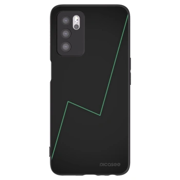 Picasee silikonowe czarne etui na OPPO A16 - Consistency