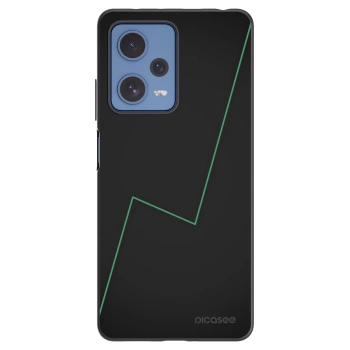Picasee silikonowe czarne etui na Xiaomi Redmi Note 12 Pro 5G - Consistency
