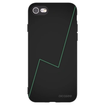 Picasee silikonowe czarne etui na Apple iPhone 7 - Consistency