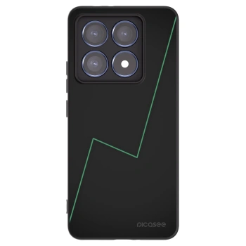 Picasee silikonowe czarne etui na Xiaomi 14T Pro - Consistency