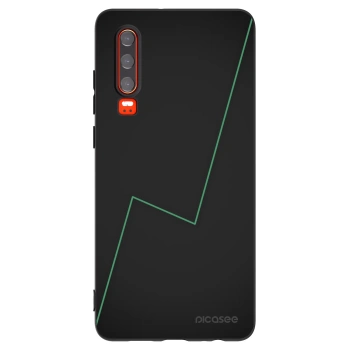 Picasee silikonowe czarne etui na Huawei P30 - Consistency