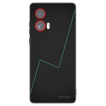 Picasee silikonowe czarne etui na Motorola Edge 50 Fusion - Consistency