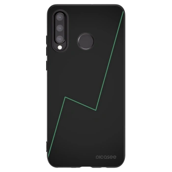 Picasee silikonowe czarne etui na Huawei P30 Lite - Consistency