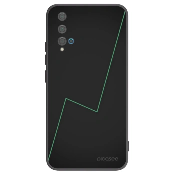 Picasee silikonowe czarne etui na Huawei Nova 5T - Consistency