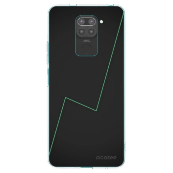 Picasee silikonowe czarne etui na Xiaomi Redmi Note 9 - Consistency