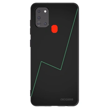 Picasee silikonowe czarne etui na Samsung Galaxy A21s - Consistency