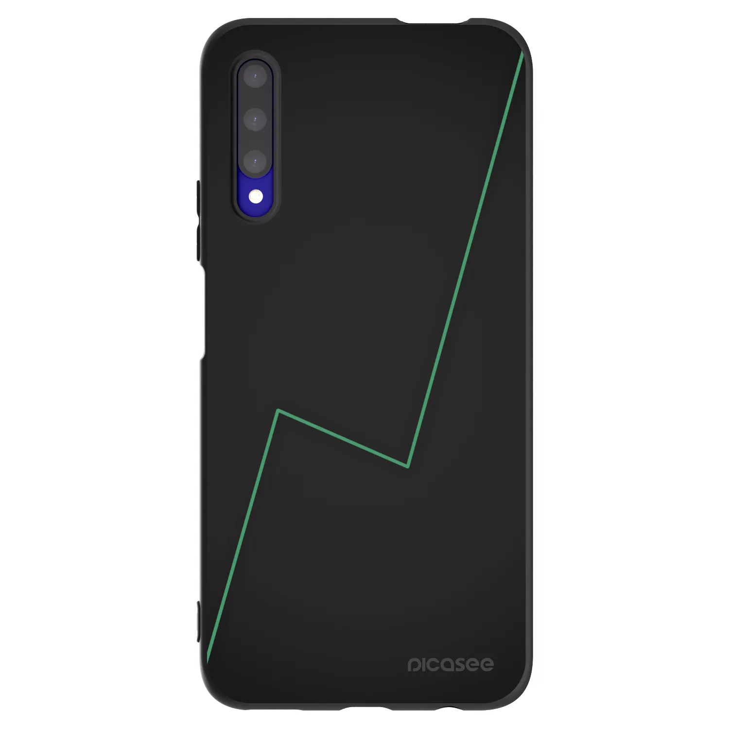 Picasee silikonowe czarne etui na Honor 9X Pro - Consistency