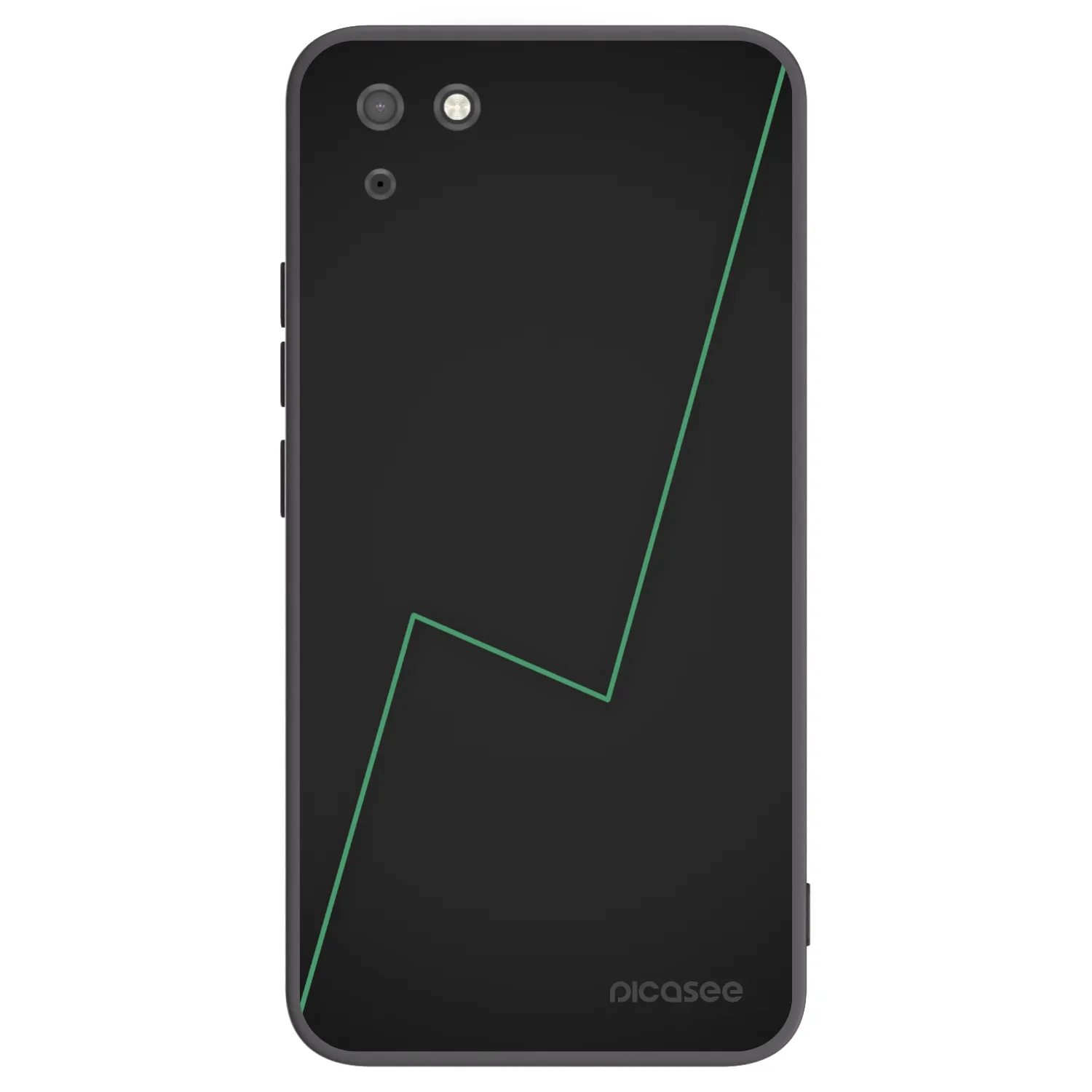 Picasee silikonowe czarne etui na Huawei Y5P - Consistency