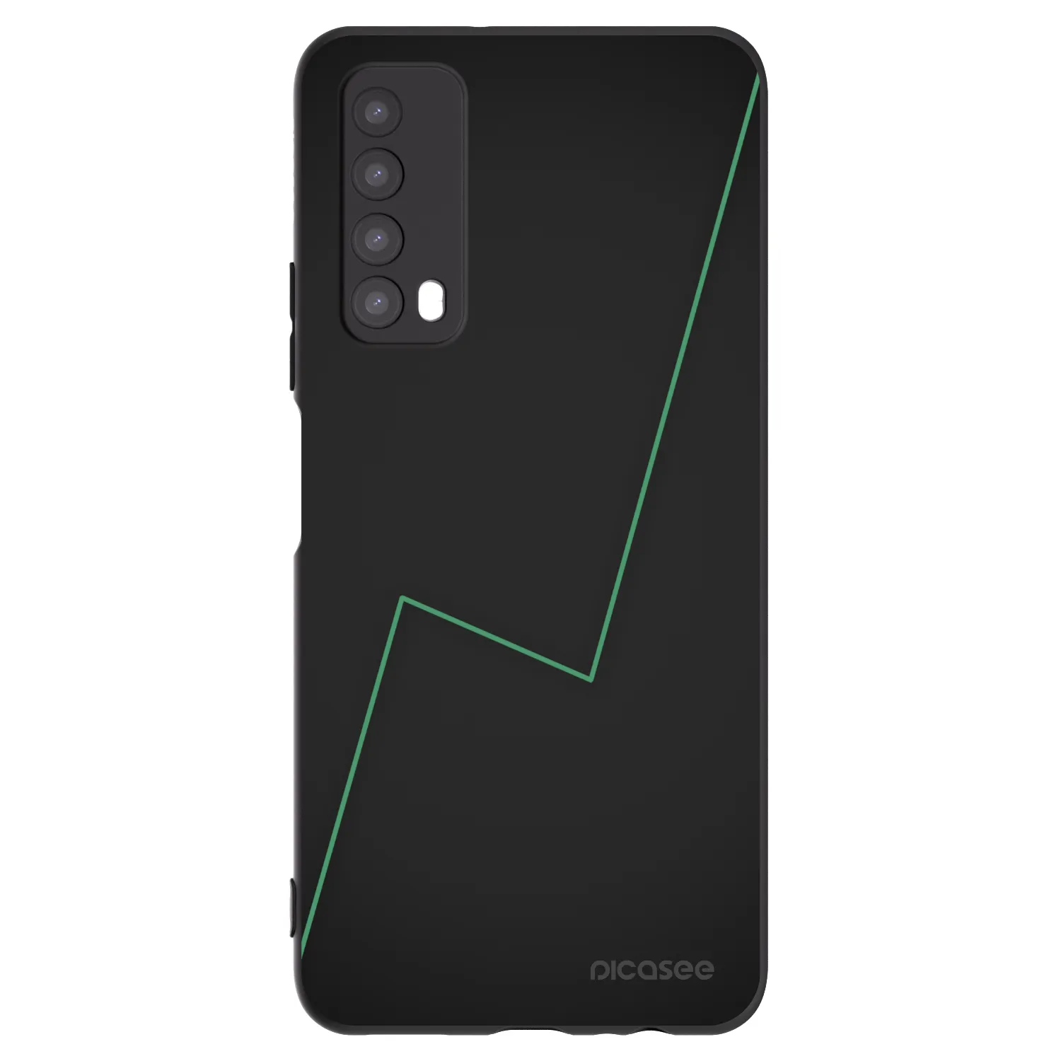 Picasee silikonowe czarne etui na Huawei P Smart 2021 - Consistency