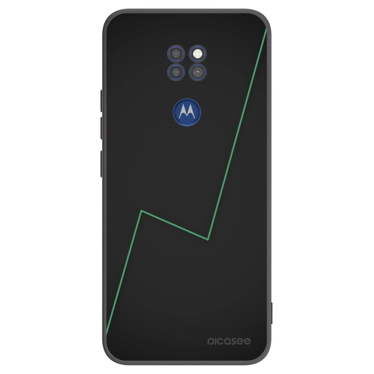 Picasee silikonowe czarne etui na Motorola Moto G9 Play - Consistency