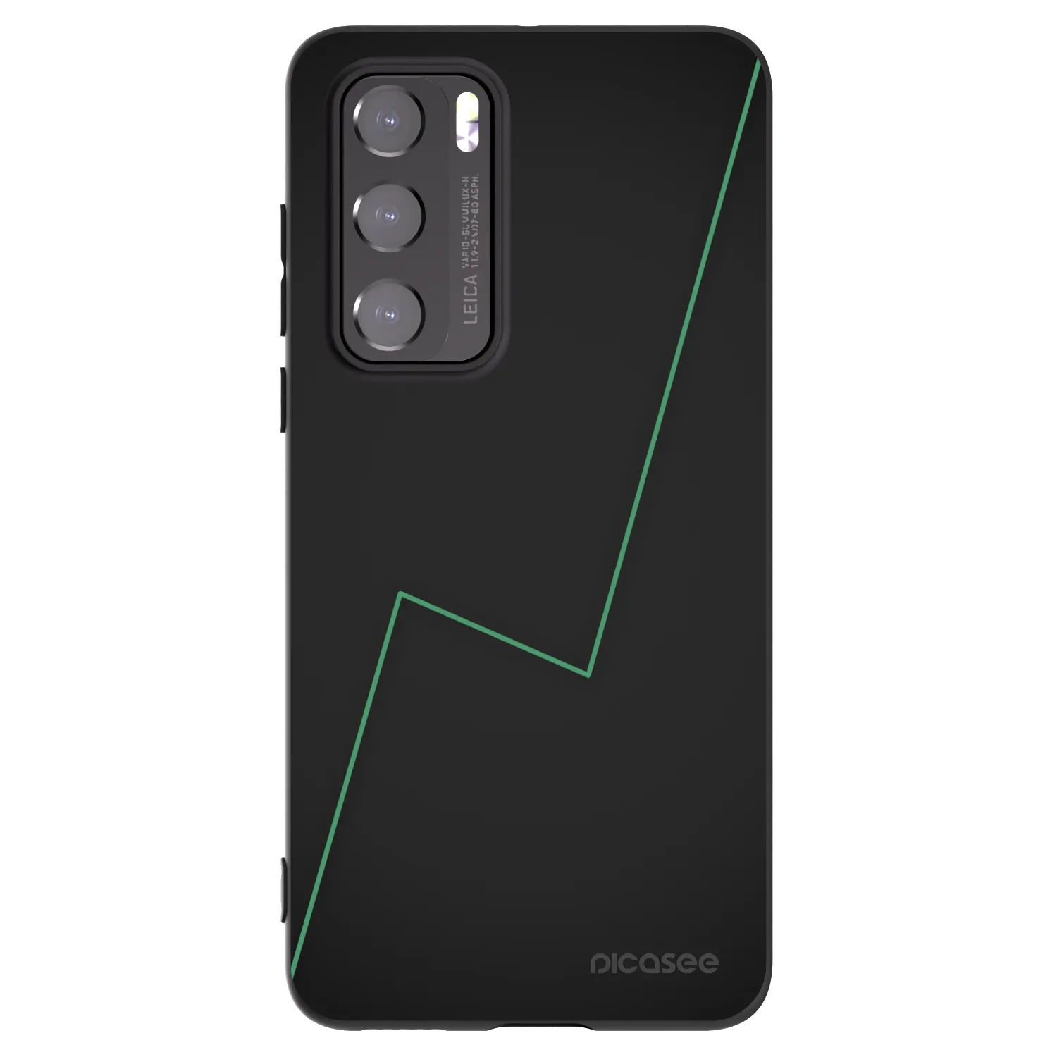 Picasee silikonowe czarne etui na Huawei P40 - Consistency