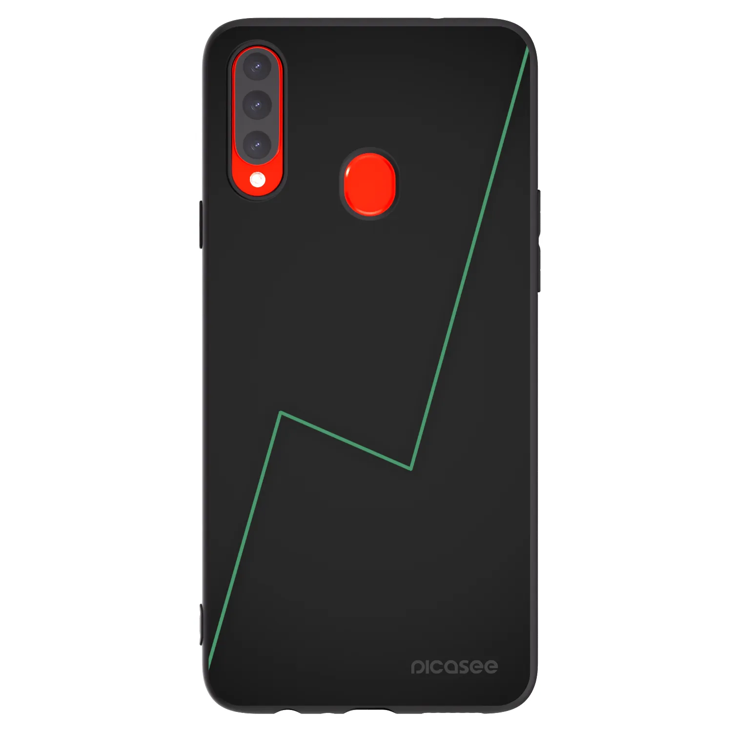 Picasee silikonowe czarne etui na Samsung Galaxy A20s - Consistency