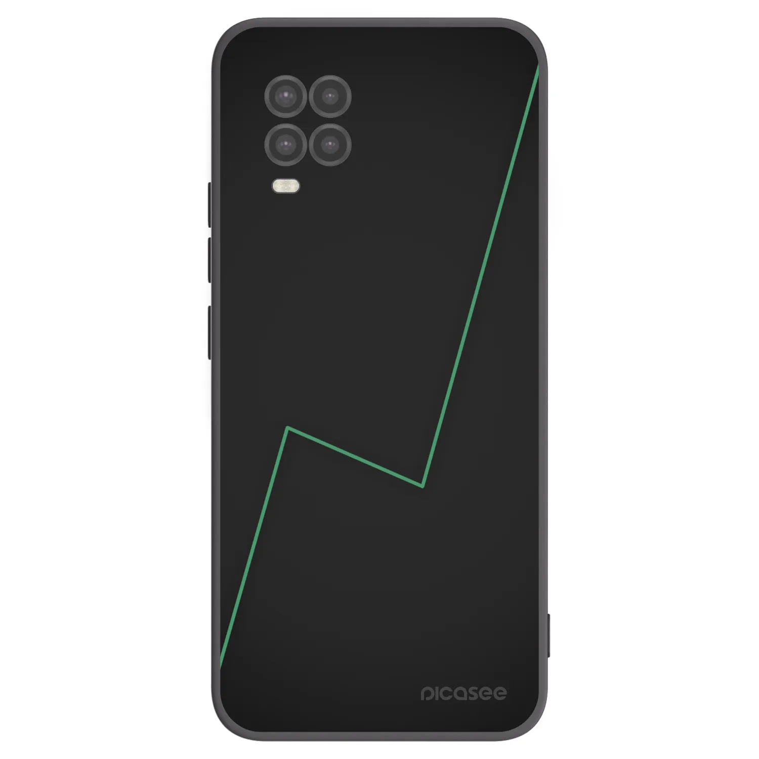 Picasee silikonowe czarne etui na Xiaomi Mi 10 Lite - Consistency