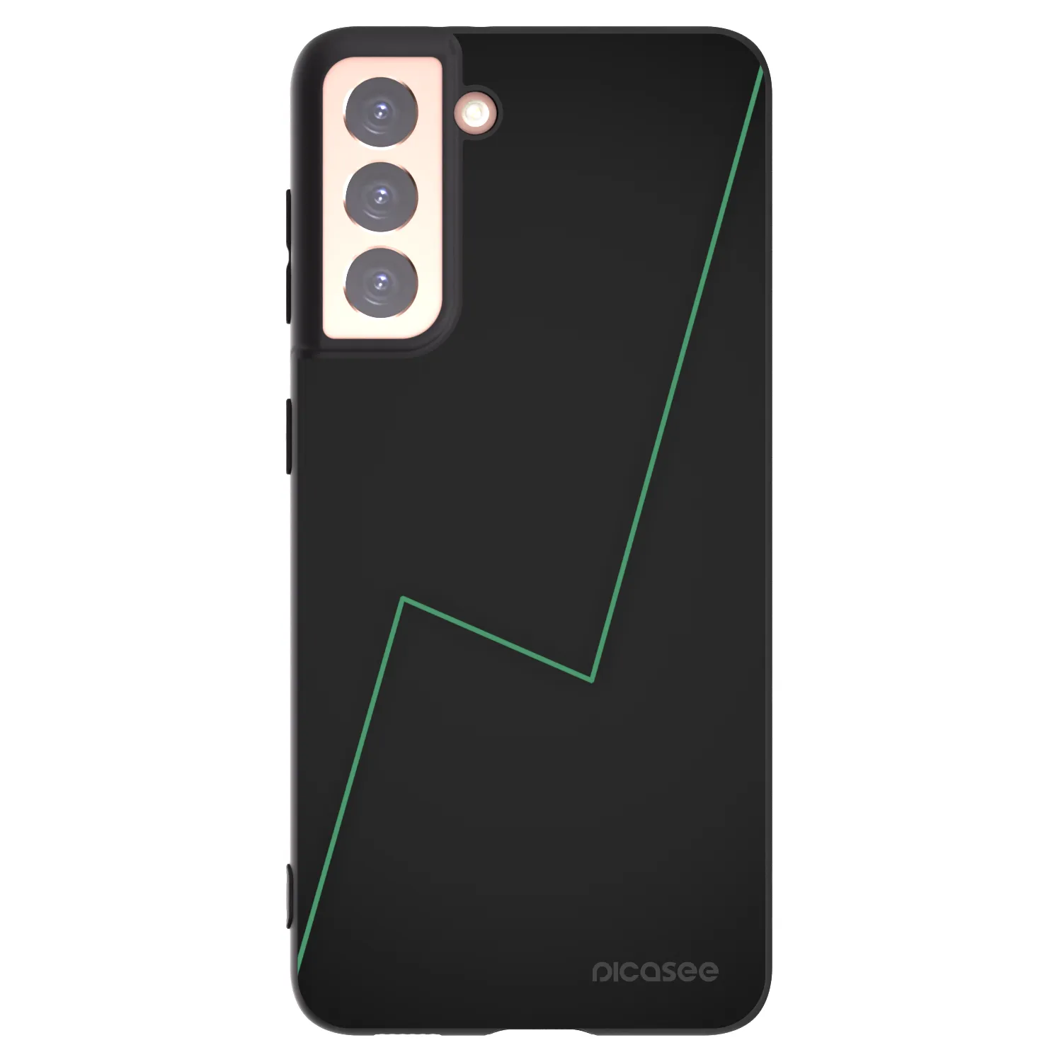 Picasee silikonowe czarne etui na Samsung Galaxy S21 5G G991B - Consistency