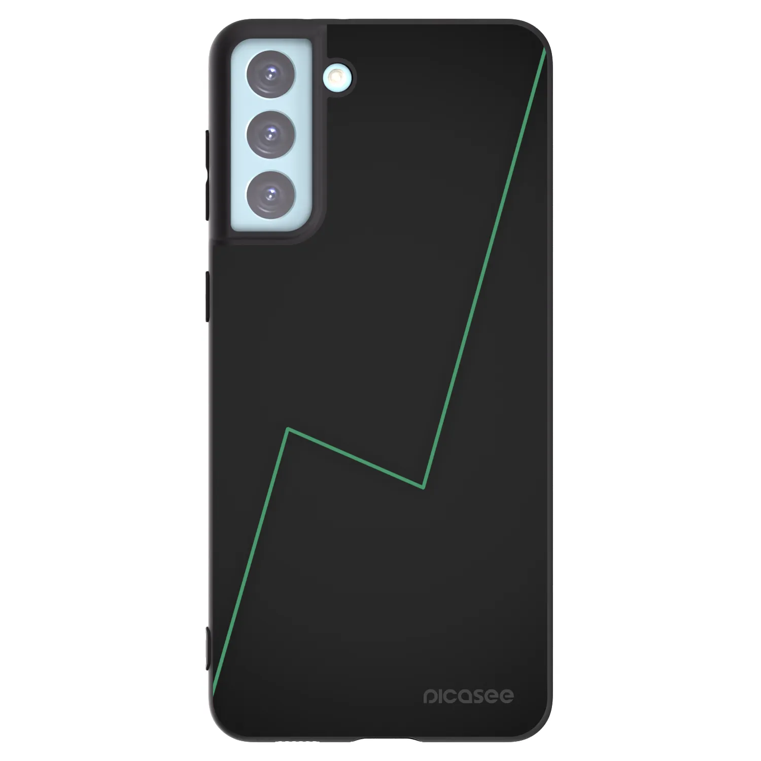 Picasee silikonowe czarne etui na Samsung Galaxy S21+ 5G G996F - Consistency