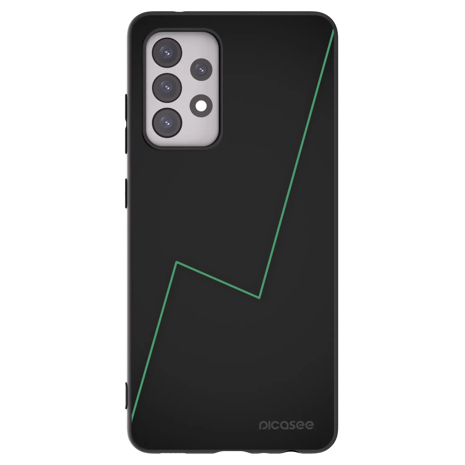 Picasee silikonowe czarne etui na Samsung Galaxy A52 5G A525F - Consistency