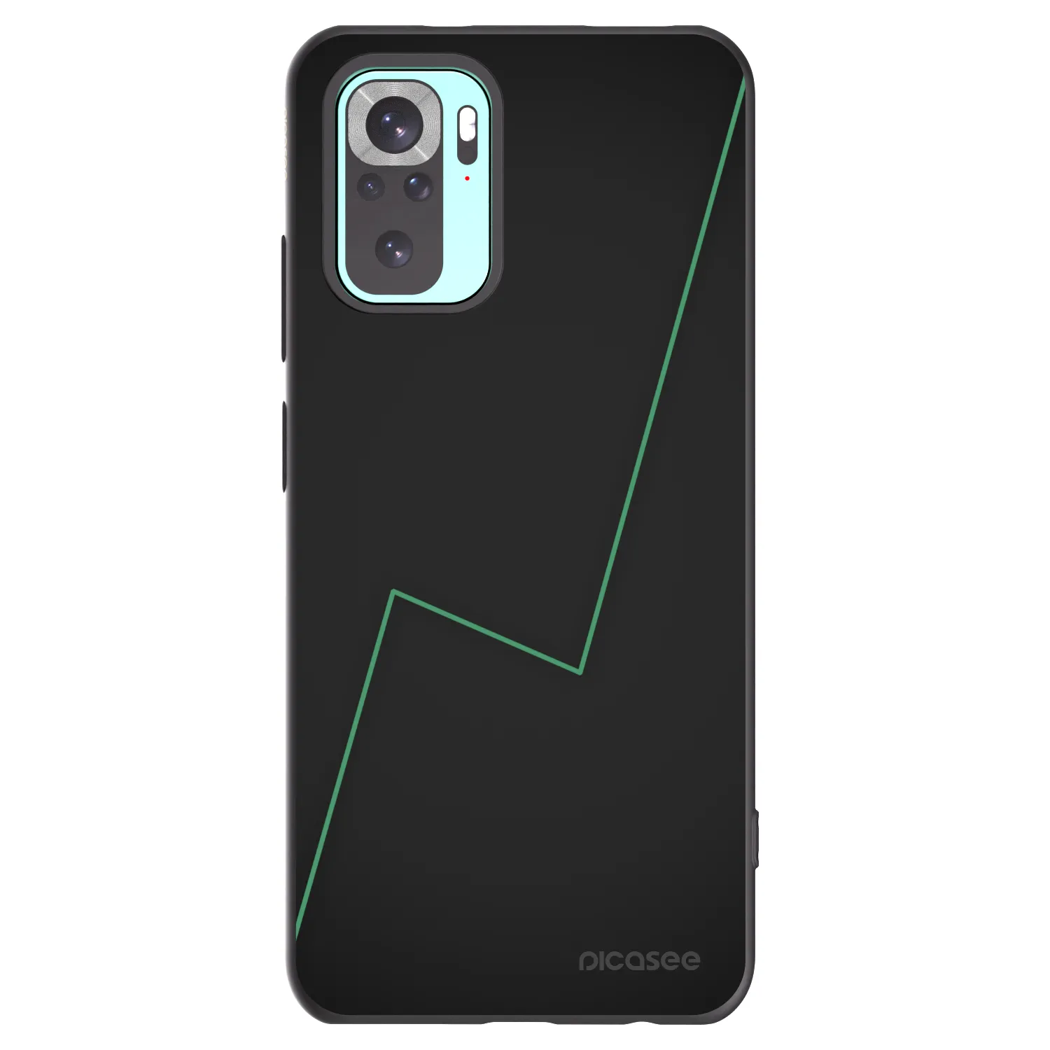 Picasee silikonowe czarne etui na Xiaomi Redmi Note 10 Pro - Consistency
