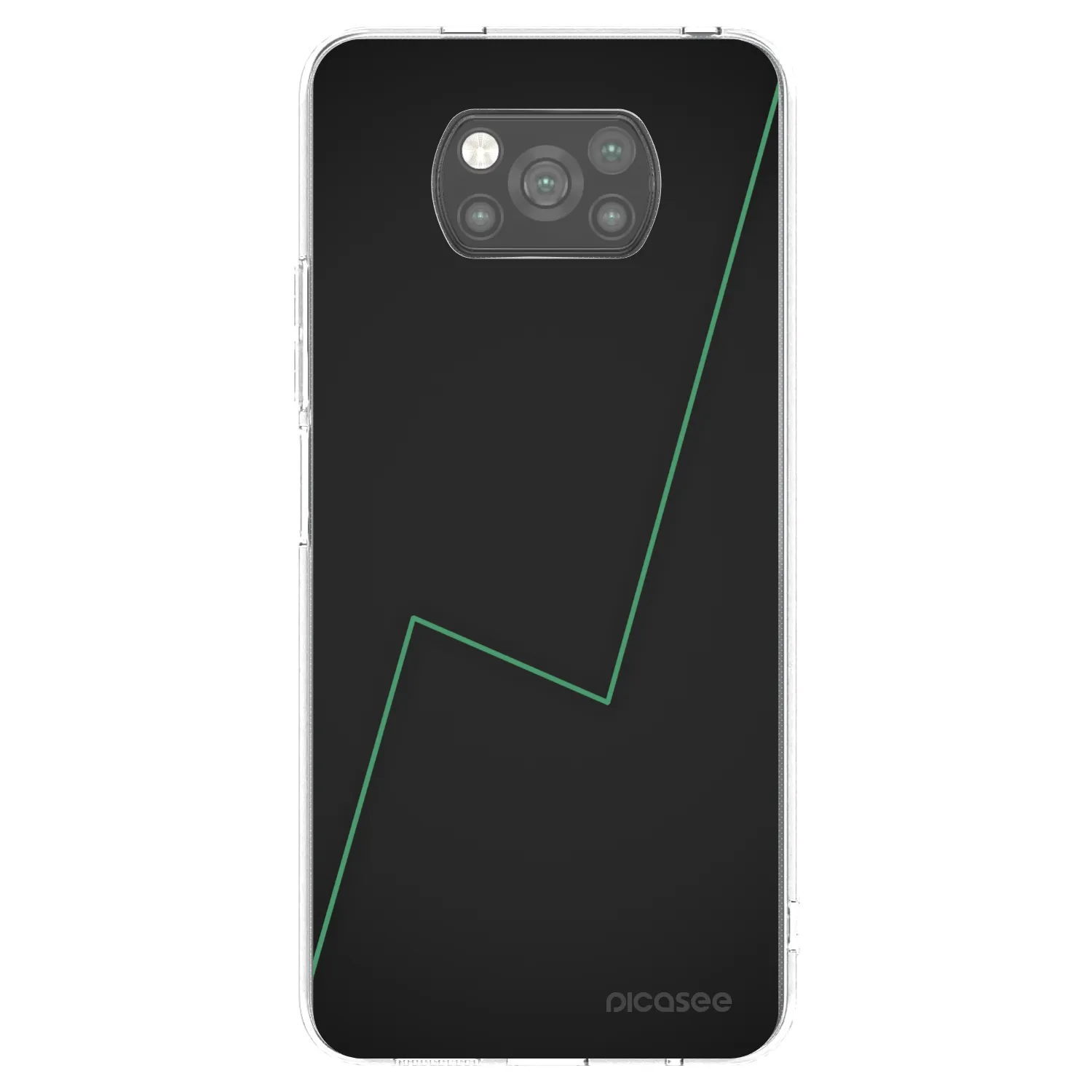 Picasee silikonowe czarne etui na Xiaomi Poco X3 Pro - Consistency