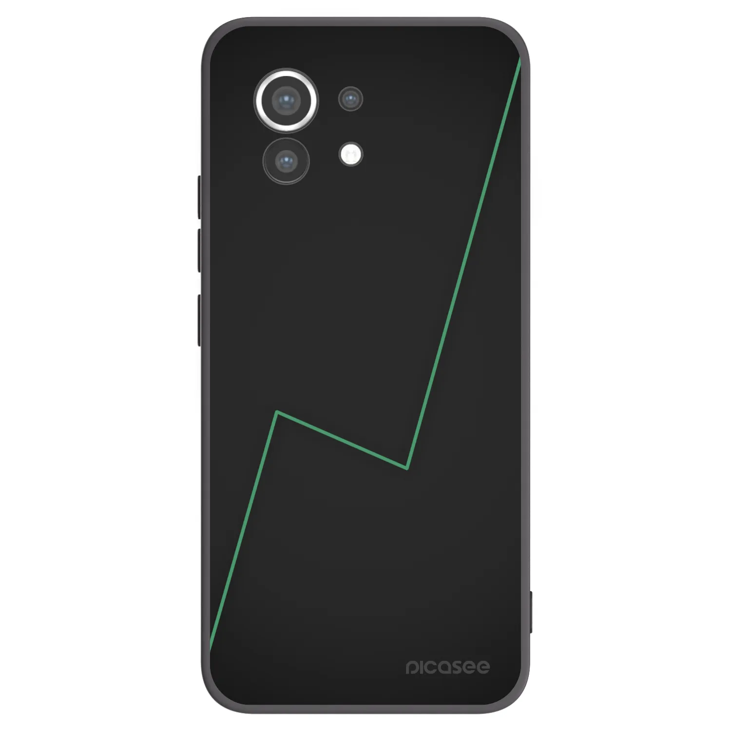 Picasee silikonowe czarne etui na Xiaomi Mi 11 - Consistency