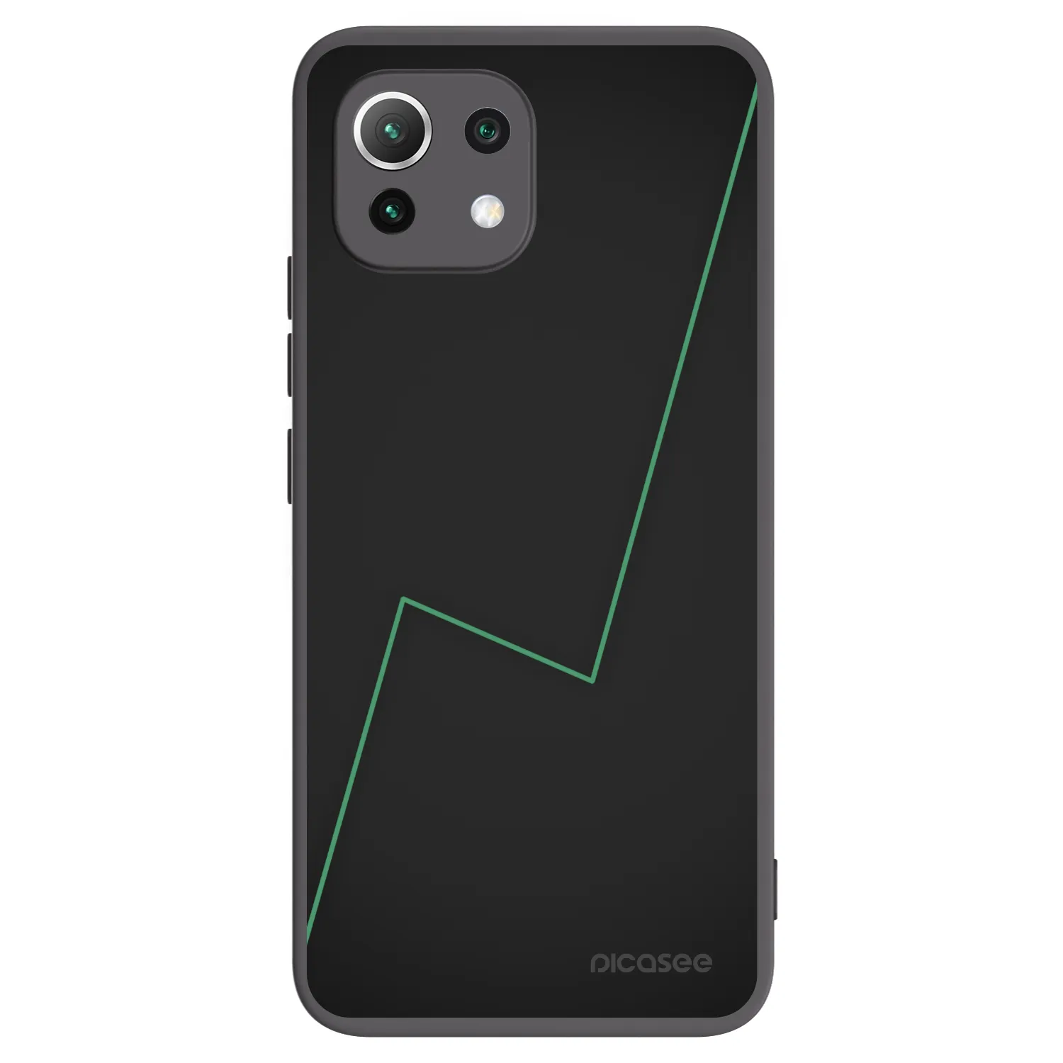 Picasee silikonowe czarne etui na Xiaomi Mi 11 Lite - Consistency
