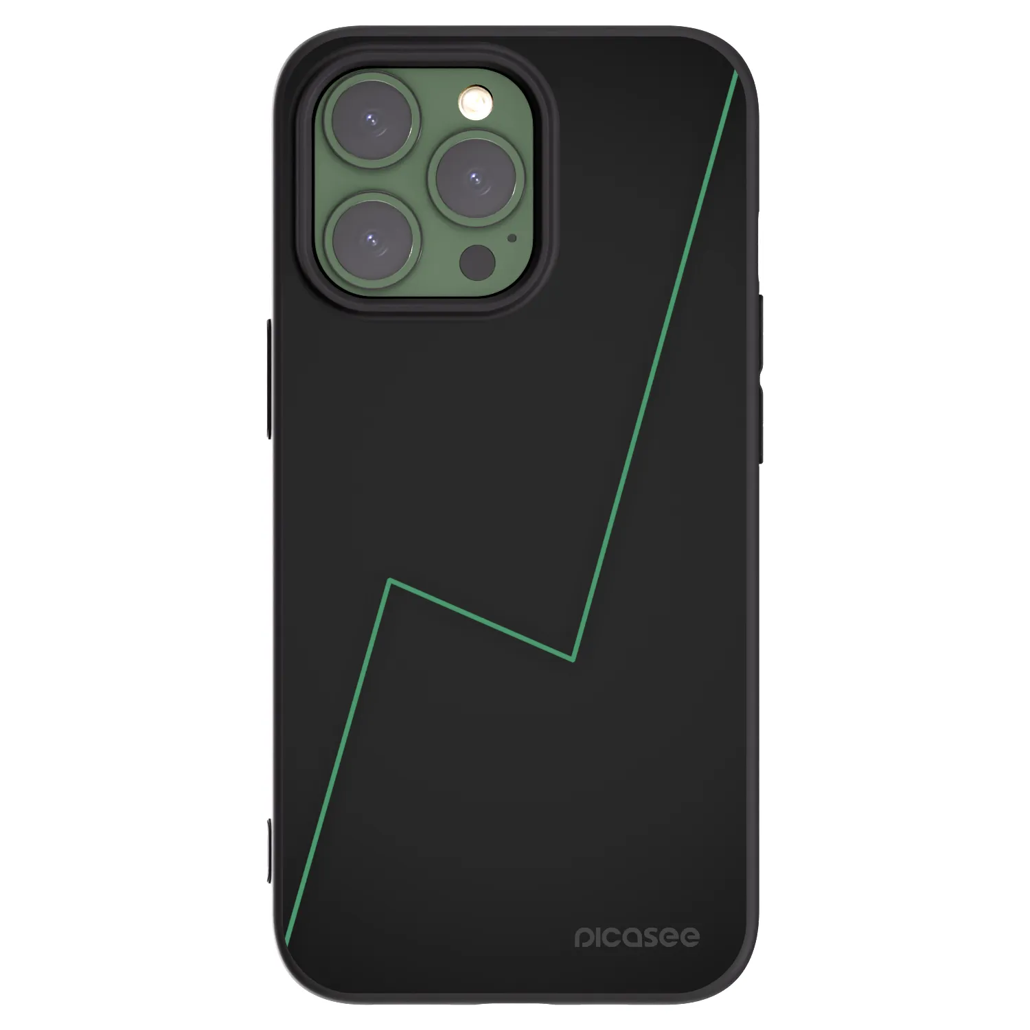 Picasee silikonowe czarne etui na Apple iPhone 13 Pro - Consistency