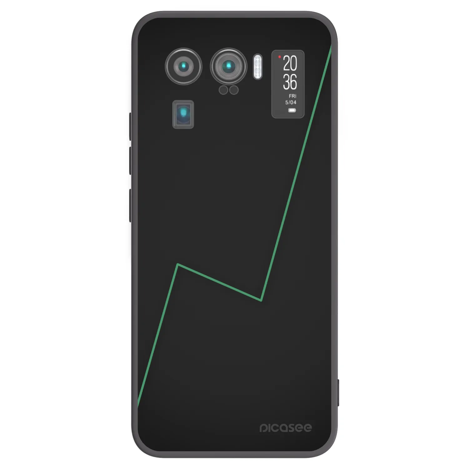 Picasee silikonowe czarne etui na Xiaomi Mi 11 Ultra - Consistency